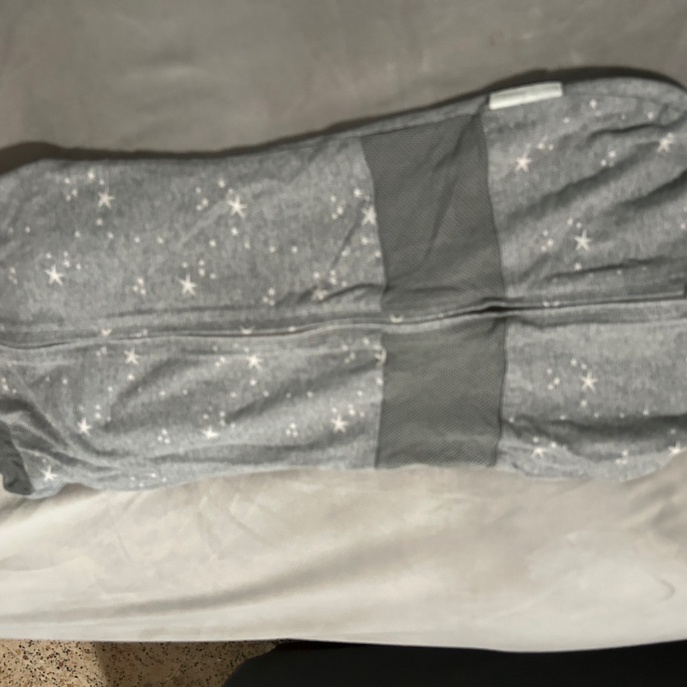 Gray Star Patterned Baby Swaddle